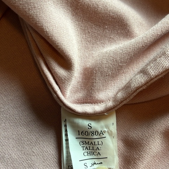 All Saints Rita Tee Long Sleeve Pink/Blush Oversized- Small - Picture 6 of 10